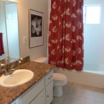 Private remodeled full bathroom part of master suite.