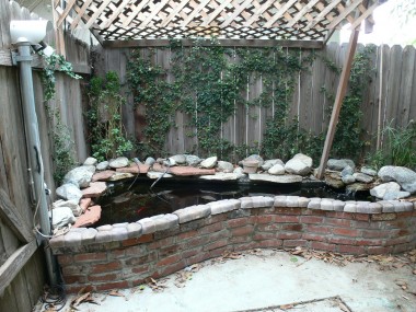 custom-built koi pond 4890 Serrano Pl., Riverside